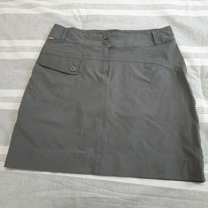 Lole Women's Gray Athletic UPF 50+ Hiking Golf Tennis Nylon Skort Size 8